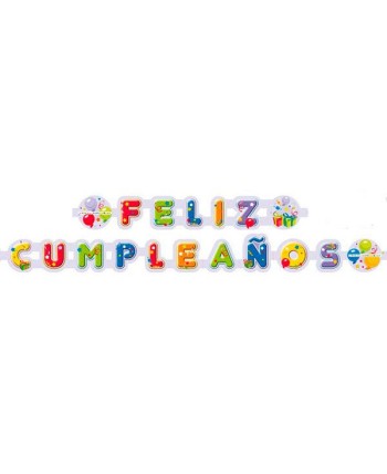 GUIRNALDA FELIZ CUMPLEAÑOS COLORES