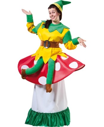 DISFRAZ DE DUENDECILLA SENTADA EN SETA 