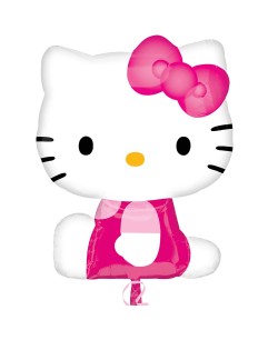 GLOBO DE HELIO GRANDE HELLO KITTY ROSA