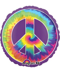 GLOBO DE HELIO HIPPIE COLORES GIGANTE