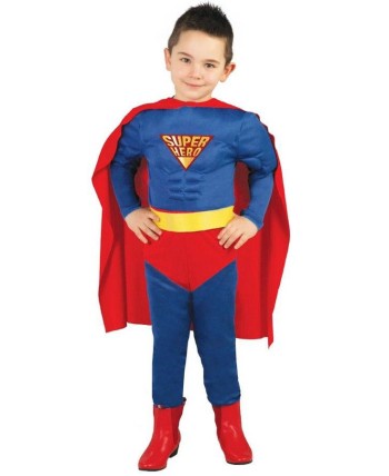 DISFRAZ DE SUPER HERO MUSCULOSO PARA NIÑO