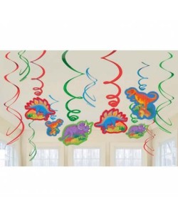 Colgante Espiral Dinosaurios 12 Unidades | La Casa de las Fiestas