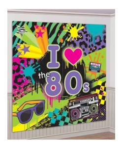 Deco Pared Anos 80 para Fiestas Tematicas