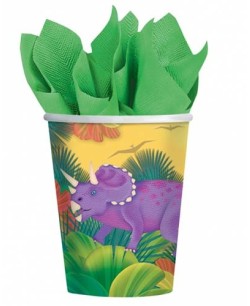 Vasos Dinosaurios 8 Unidades para Fiestas | La Casa de las Fiestas