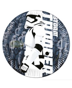 Platos Star Wars EP VII Stormtrooper 8 Unidades | La Casa de las Fiestas