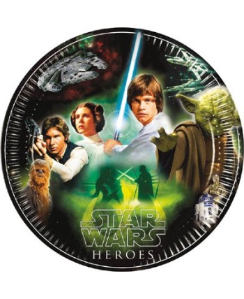 PLATOS STAR WARS CLASSIC 8 UNIDADES