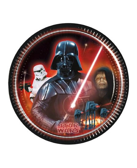 Platos Star Wars Villanos Classic 8 Unidades