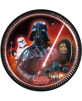 Platos Star Wars Villanos Classic 8 Unidades