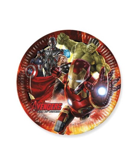 Platos Avengers Era del Ultron 8 Unidades