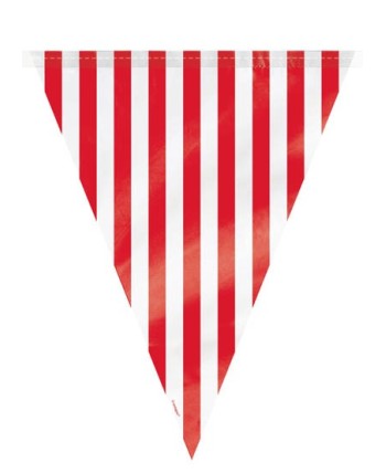 BANDERIN ROJO CON RAYAS