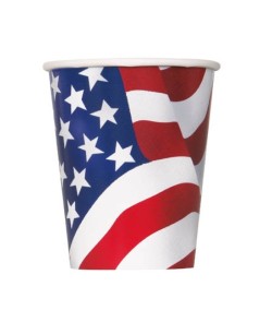 VASOS USA 8 UNIDADES
