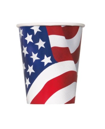 VASOS USA 8 UNIDADES