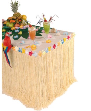 DECORACION HAWAIANA DE RAFIA