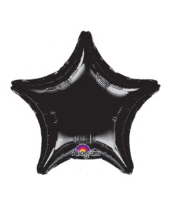 GLOBO DE HELIO ESTRELLA NEGRA