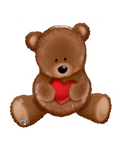 Globo de Helio Oso con Corazon | La Casa de las Fiestas