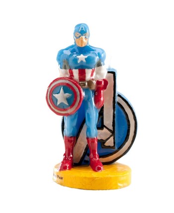 Vela Capitan America para Tartas de Cumpleanos
