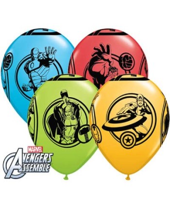 BOLSA 5 GLOBOS LOS VENGADORES 11'' 