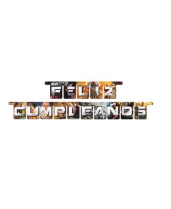 GUIRNALDA FELIZ CUMPLEAÑOS STAR WARS EPISODIO VII