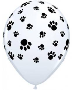 BOLSA 5 GLOBOS HUELLAS PERRITO