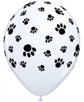 BOLSA 5 GLOBOS HUELLAS PERRITO 