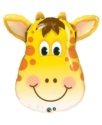 GLOBO DE HELIO CABEZA JIRAFA GIGANTE