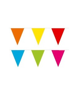 BANDERIN COLORES PLASTICO 20 X 30 CMS.