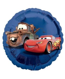 Globo de Helio Cars Azul para Cumpleanos