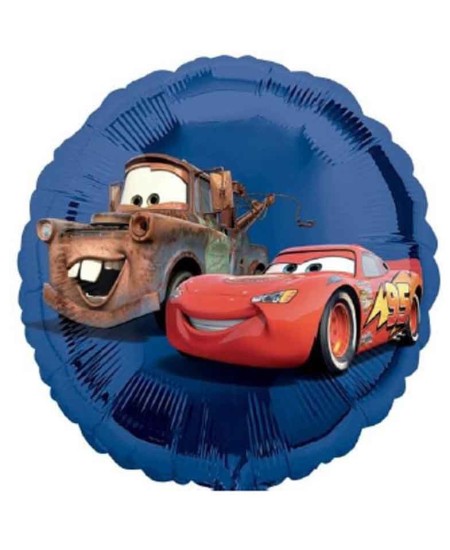 Globo de Helio Cars Azul para Cumpleanos