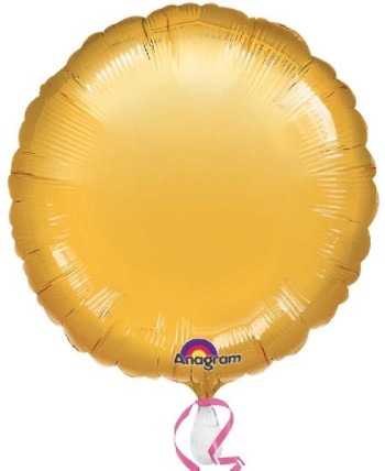 GLOBO DE HELIO CIRCULO ORO