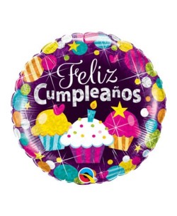 Globo de Helio Feliz Cumpleanos Holografiado