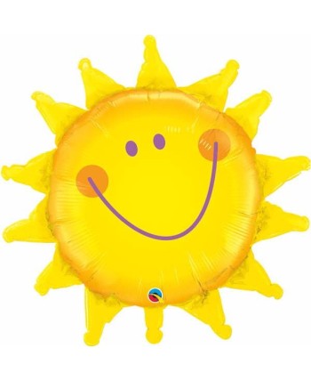 Globo de Helio Sol Sonriente para Fiestas