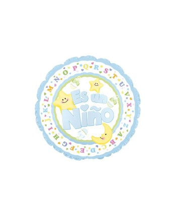 GLOBO DE HELIO ES UN NIÑO ESTRELLA Y LUNA