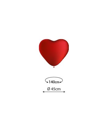 BOLSA 2 GLOBOS CORAZON GIGANTE ROJO