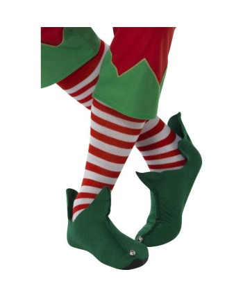 CALCETINES RAYAS ELFO BLANCAS Y ROJOS