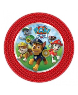 Plato Patrulla Canina Borde Rojo 23 cm 8 ud
