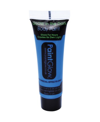 MAQUILLAJE QUE BRILLA EN LA OSCURIDAD NEON AZUL