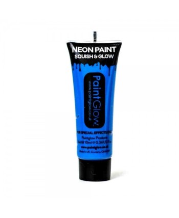 MAQUILLAJE NEON ULTRAVIOLETA  AZUL