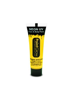 MAQUILLAJE NEON ULTRAVIOLETA AMARILLO