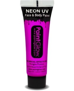 MAQUILLAJE NEON ULTRAVIOLETA FUCSIA