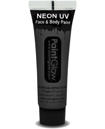 MAQUILLAJE NEON ULTRAVIOLETA NEGRO