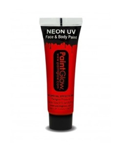 MAQUILLAJE NEON ULTRAVIOLETA ROJO