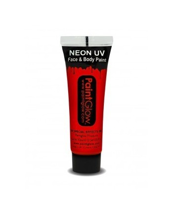 MAQUILLAJE NEON ULTRAVIOLETA ROJO