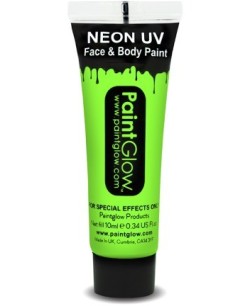 MAQUILLAJE NEON ULTRAVIOLETA VERDE
