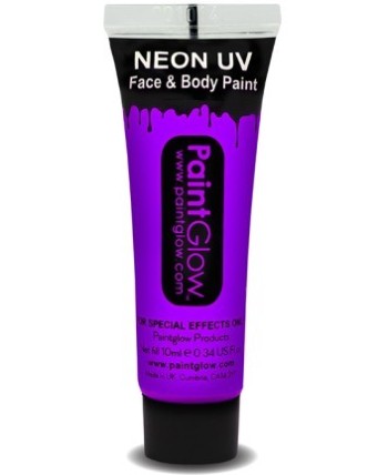 MAQUILLAJE NEON ULTRAVIOLETA VIOLETA
