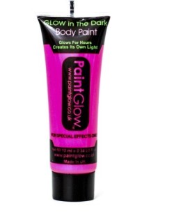 MAQUILLAJE QUE BRILLA EN LA OSCURIDAD NEON FUCSIA