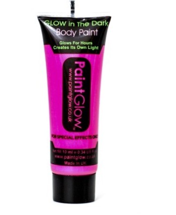 MAQUILLAJE QUE BRILLA EN LA OSCURIDAD NEON FUCSIA