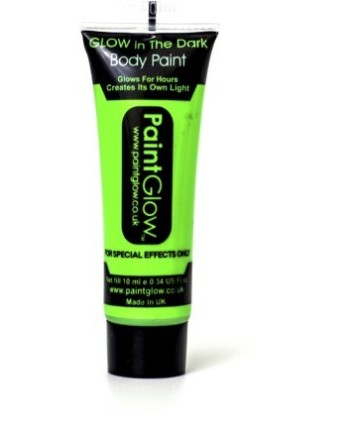 MAQUILLAJE QUE BRILLA EN LA OSCURIDAD NEON VERDE