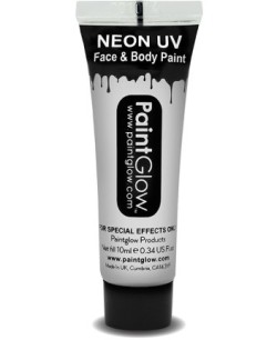 MAQUILLAJE NEON ULTRAVIOLETA BLANCO