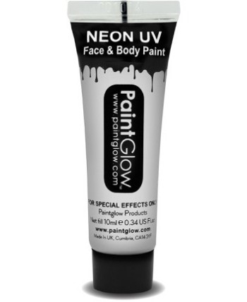 MAQUILLAJE NEON ULTRAVIOLETA BLANCO