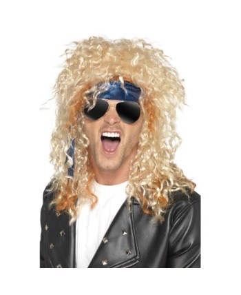 KIT PELUCA ROCKERO RUBIA HEAVY METAL